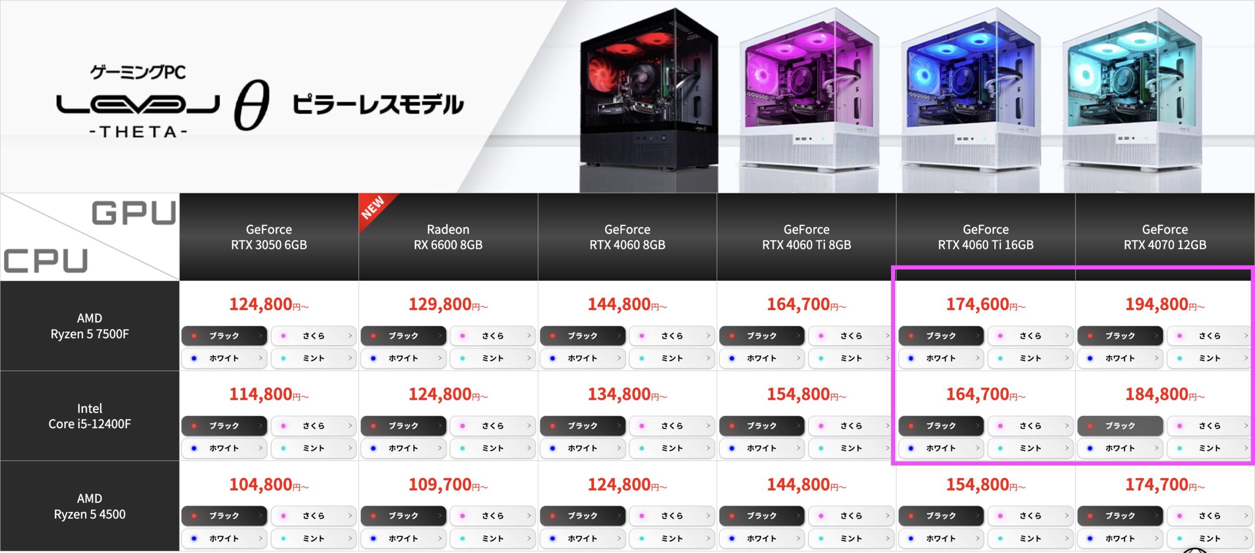 パソコン工房ピラーレスおすすめモデル