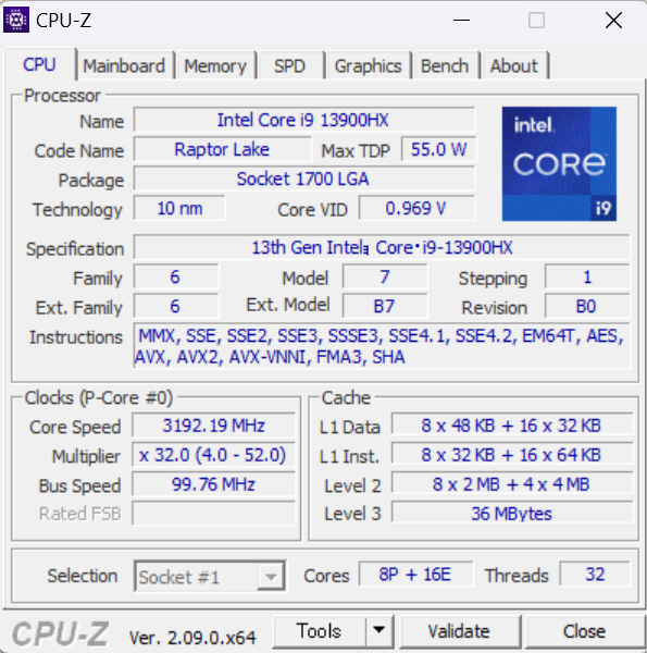 エイリアンウェアCPU